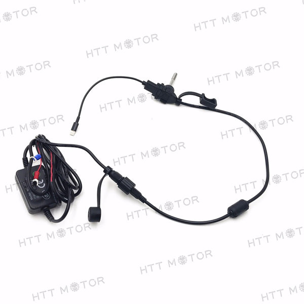 HTTMT- Waterproof USB Motorcycle Mobile Phone GPS Power Supply Port Socket Charger 12V