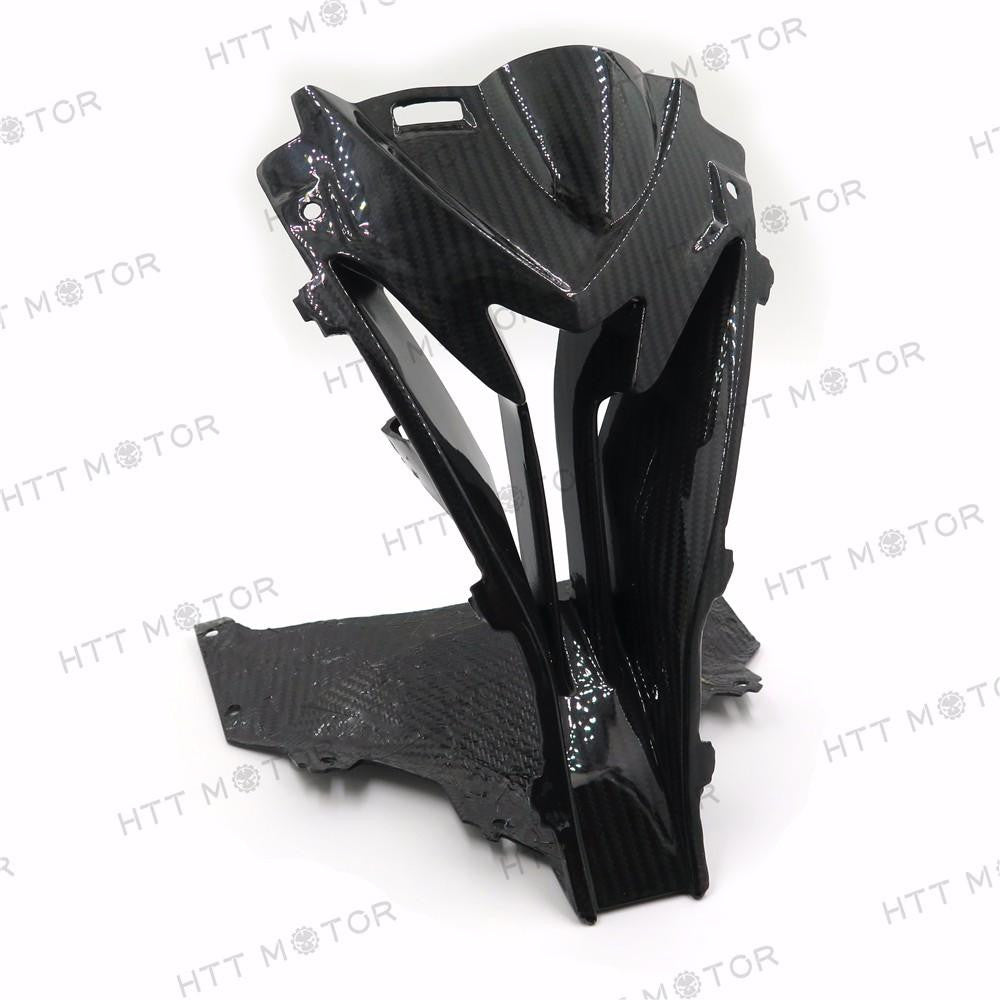 For 15-17 BMW S1000RR Upper Center Nose Air Intake Ram Fairing REAL Carbon Fiber