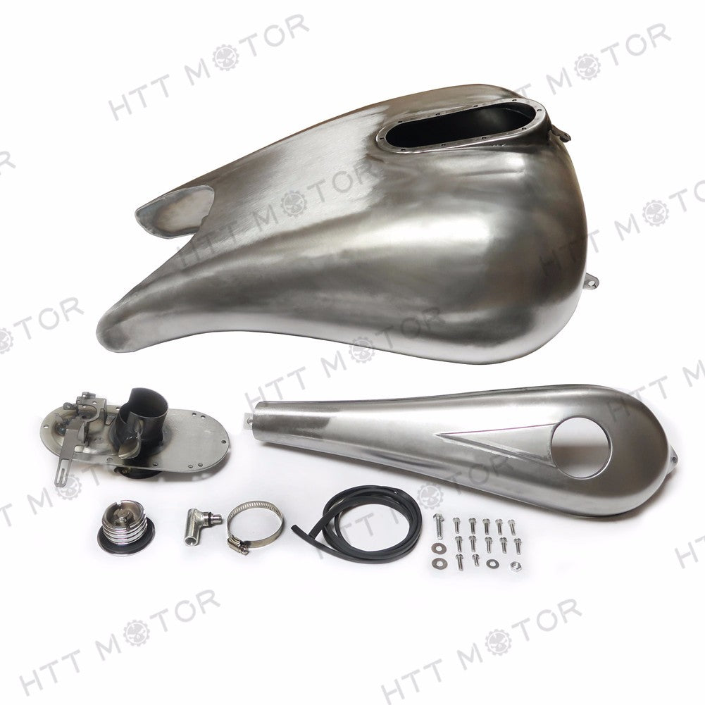 HTTMT- Indented 7.2 gallon Stretched Gas Fuel Tank For Harley FLHR Road King 2003-2007