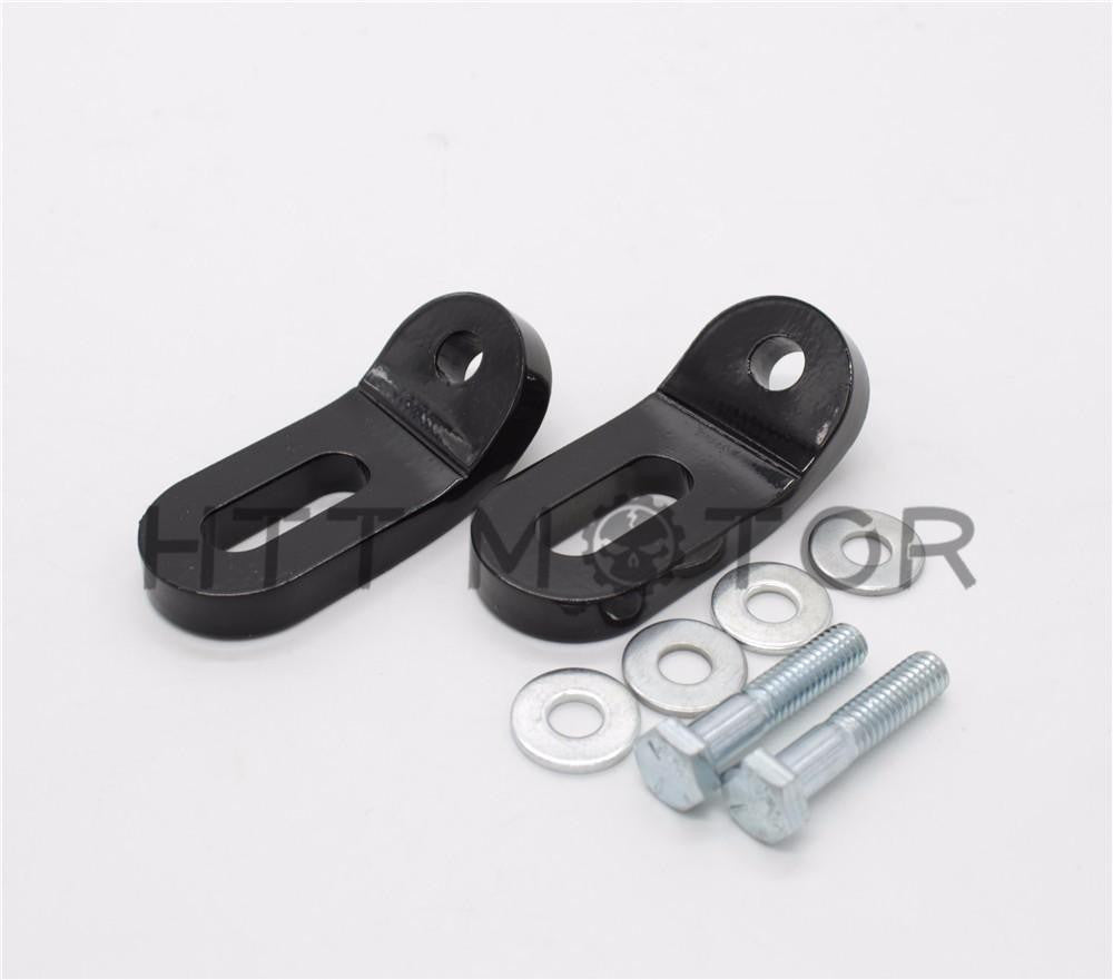 Black Touchless Tie-Downs Mount Bracket For Harley Touring Electra Glide FLHR