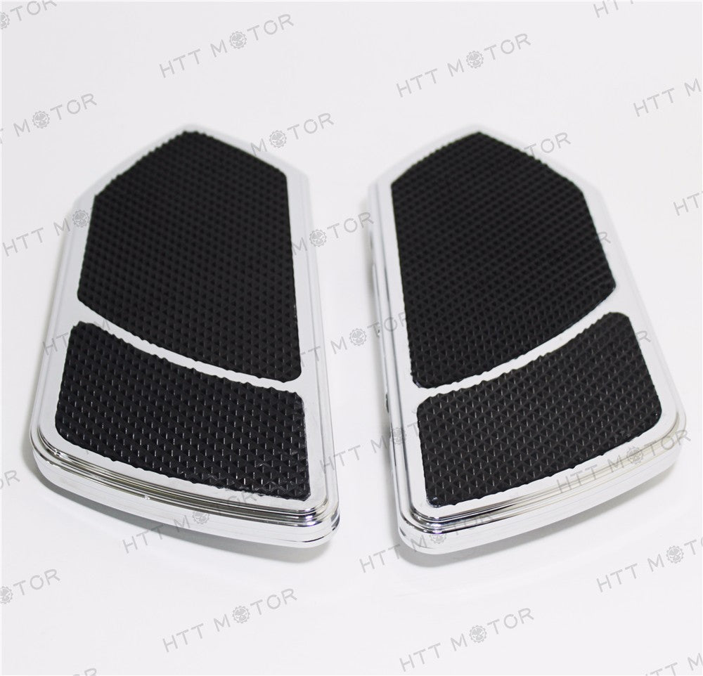 HTTMT- Chrome Billet Rear Passenger Foot Board Floorboard For Harley Touring Road King