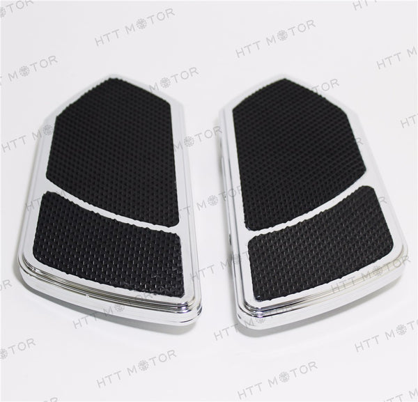 HTTMT- Chrome Billet Rear Passenger Foot Board Floorboard For Harley Touring Road King