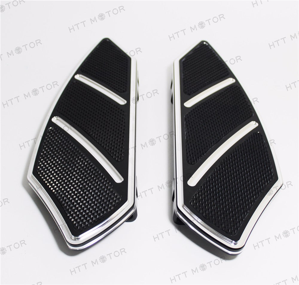 HTTMT- Groove Rider Front FootBoard Floorboard Fit Harley Touring Softail 84-15 Black