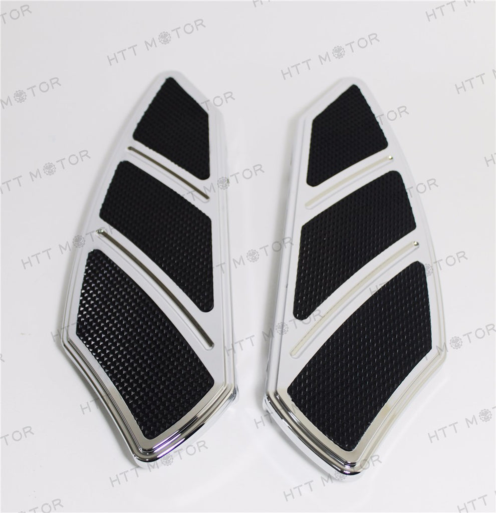 HTTMT- Groove Rider Front FootBoard Floorboard Fit Harley Touring Softail 84-15 Chrome