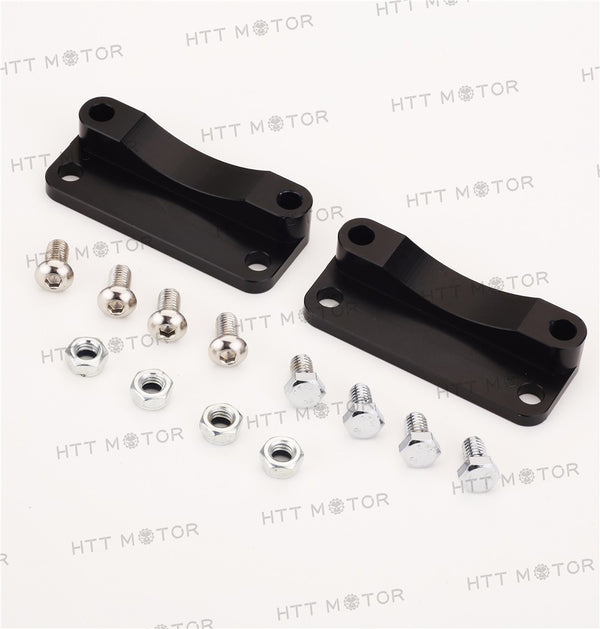 HTTMT- Black Front Fender Relocator Kit For 03-13 Harley Touring FLHT FLHR Road King