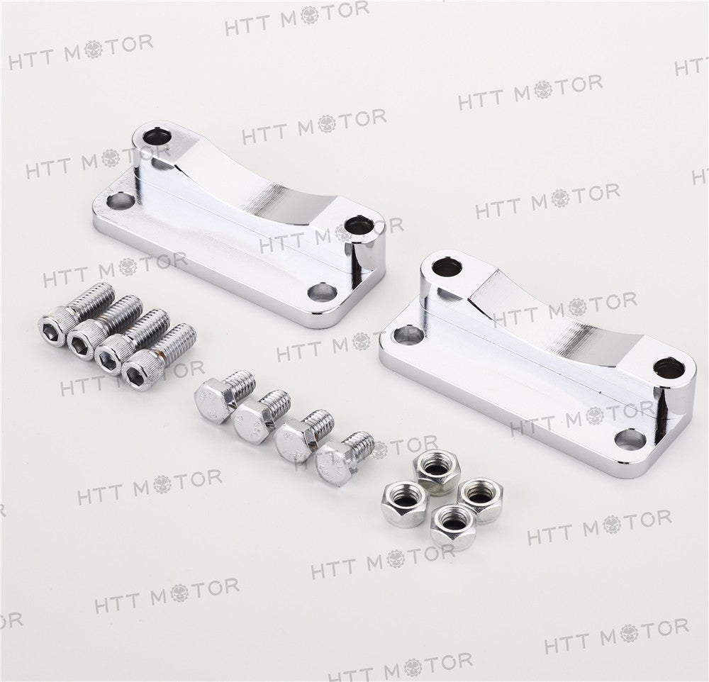 HTTMT- Chrome Front Fender Relocator Kit For Harley Touring FLHT FLHR 2003-2013