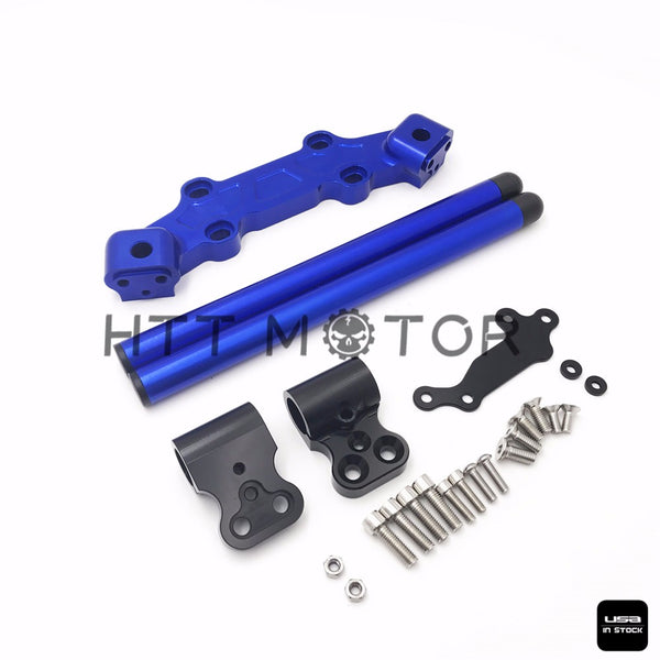 HTTMT- Clip-On Adapter Plate & Handlebars Set For Yamaha MT-09 FZ-09 2013-2016 Blue