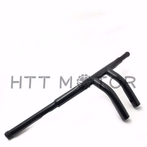 HTTMT- FAT 1-1/4" Black CUSTOM 8" RISE T-BARS HANDLEBARS DRAG BARS HARLEY MOTORCYCLE
