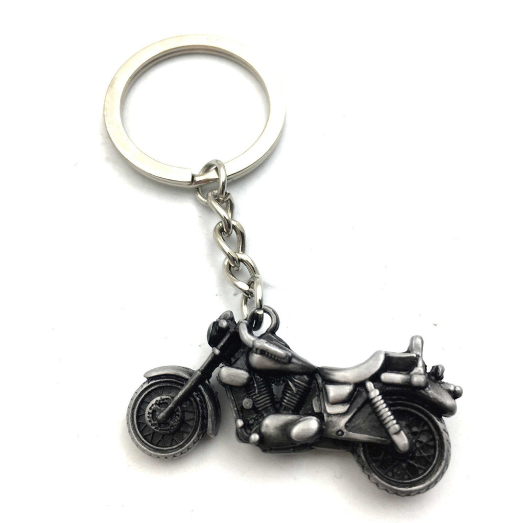 Classic 3D Simulation Model Motorcycle Motorbike Keychain Key Chain Ring Keyring