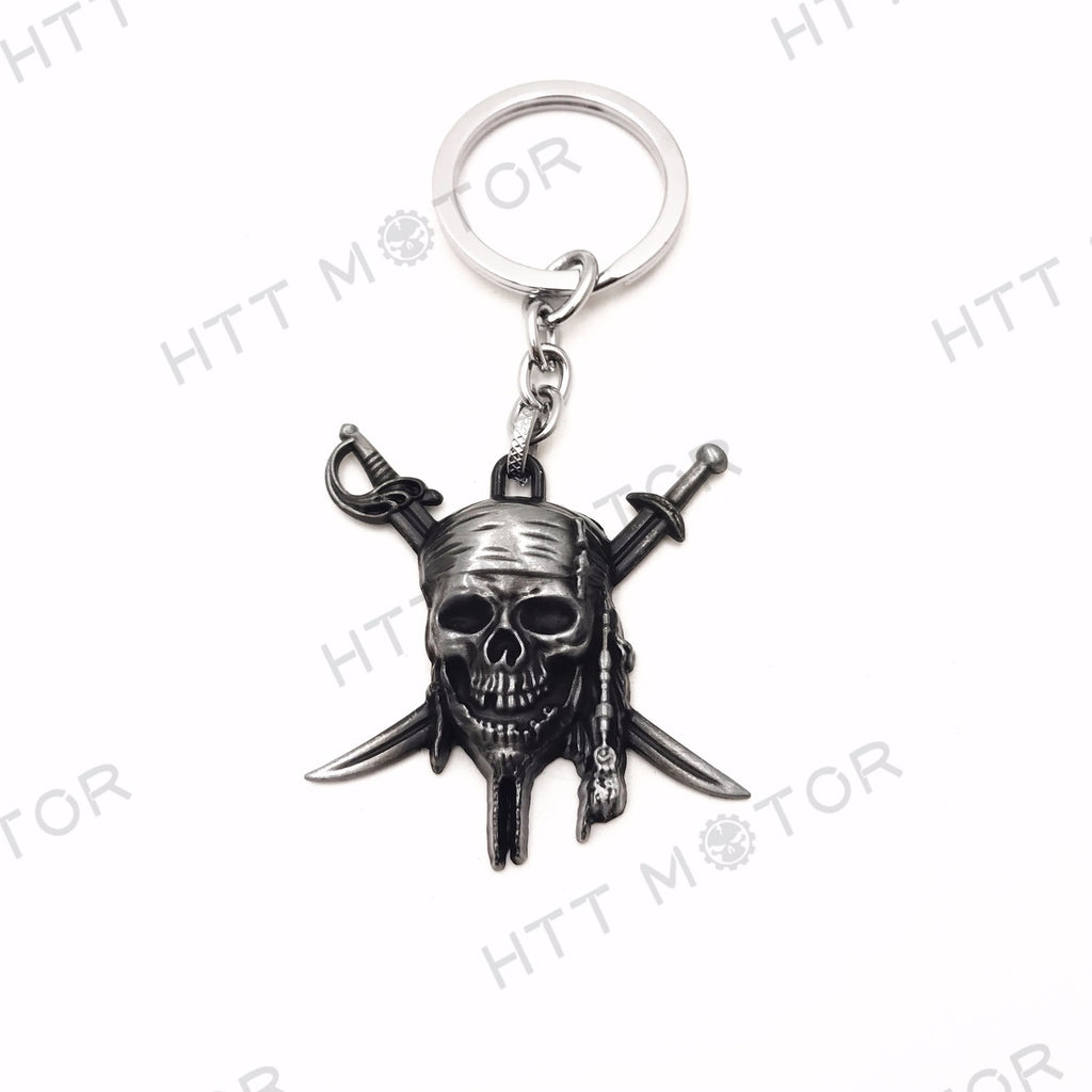 HTTMT- Black Pirates sword Keychain Key Ring Unisex