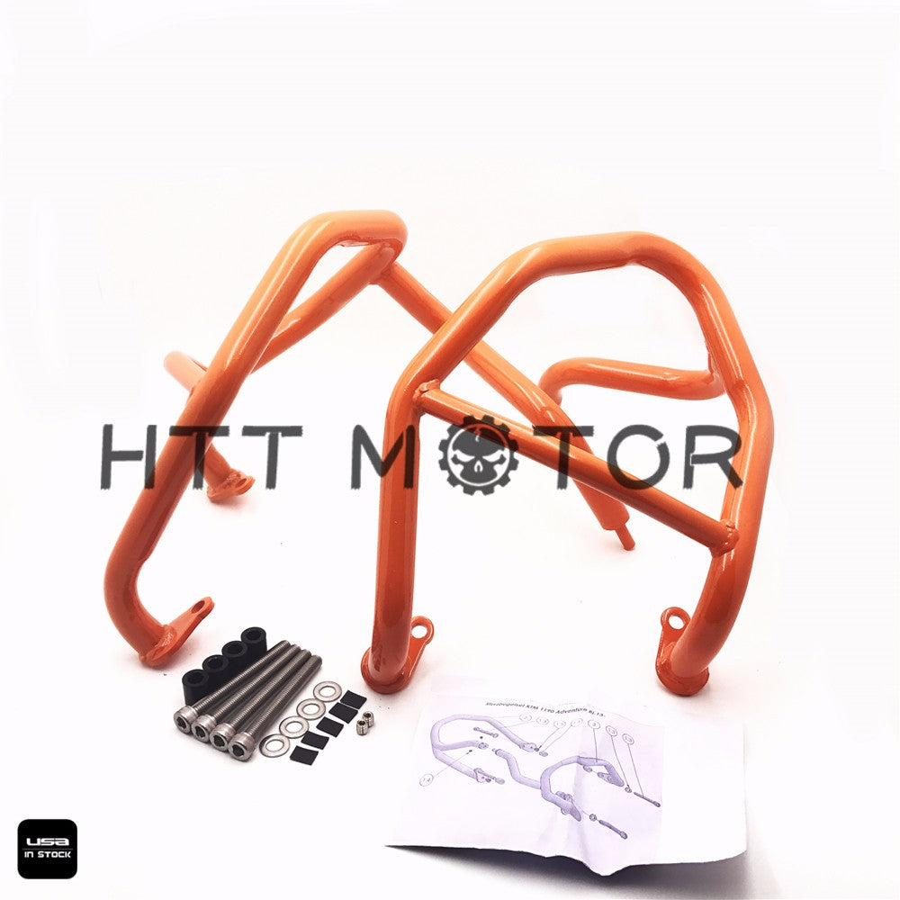 HTTMT- Orange Engine Guard Protector Crash Bars Frame for KTM 1190 Adventure/R 2013-16