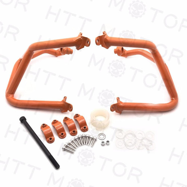 Engine Bumper Guard Crash Bars Frame Protector Orange For 2013-2016 KTM Duke 690