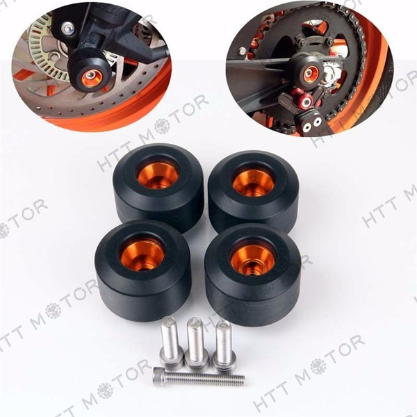 HTTMT- Front Rear Fork Wheel Frame Slider Crash Protector Guard For KTM RC 125 200 390