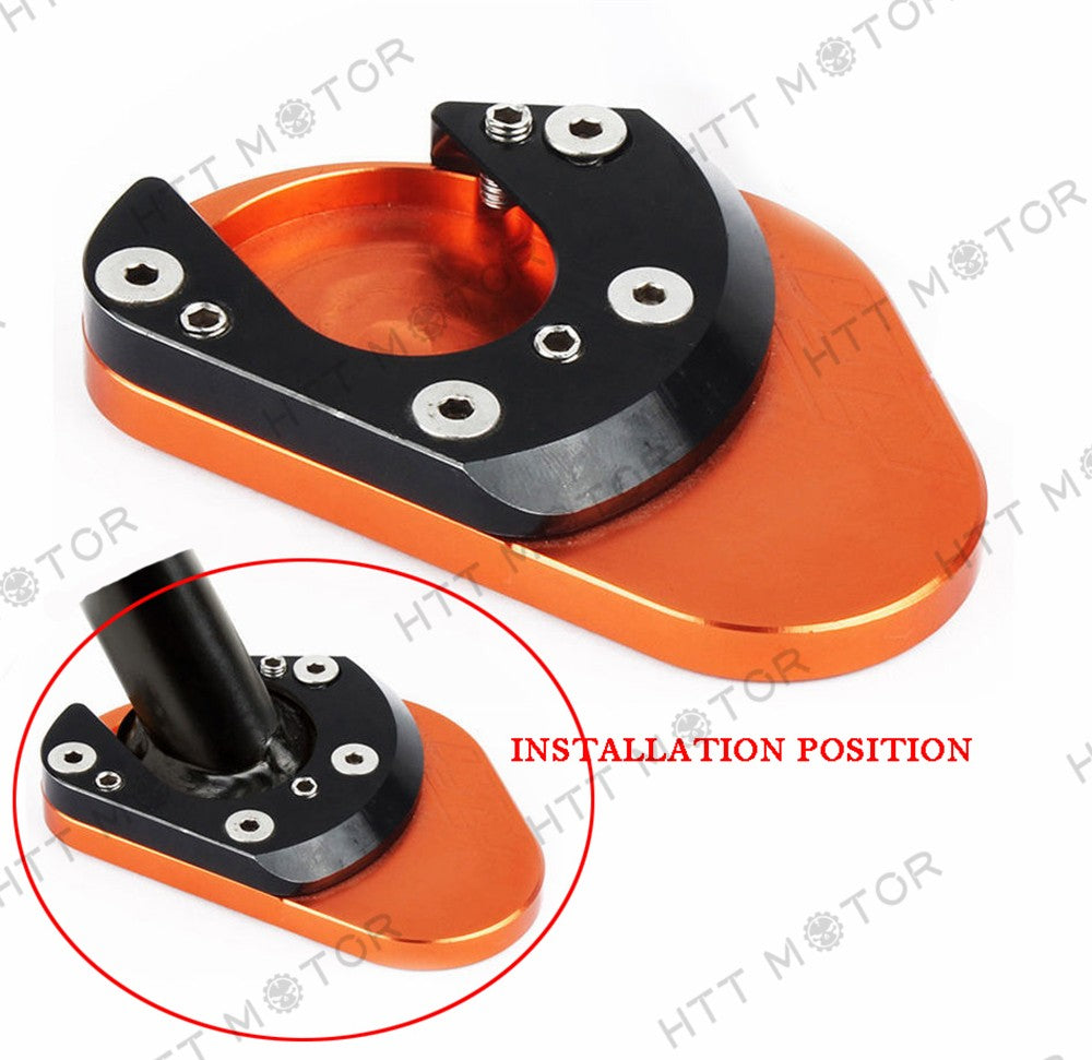 HTTMT- Side Stand Extension Pad Plate Kickstand For KTM 125 200 390