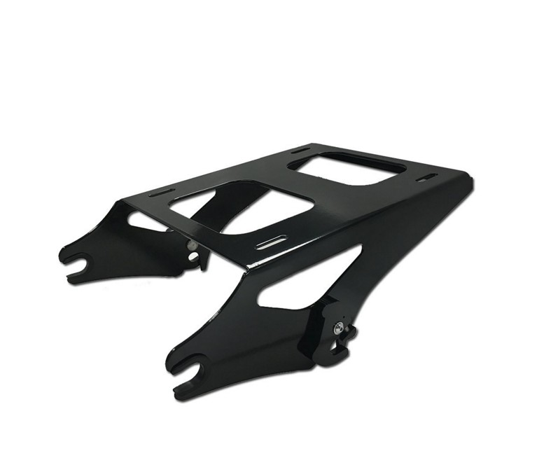 HTT Black Detachable 2 Two Up Tour Pak Pack Mounting Luggage Rack For Harley Touring Road King Street Glide Road Glide 2014-2016