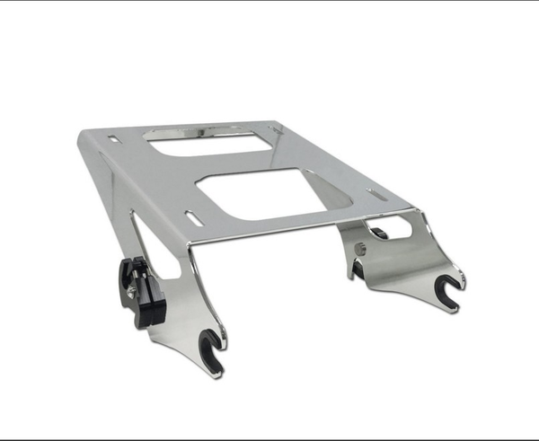 HTT Chrome Detachable 2 Two Up Tour Pak Pack Mounting Luggage Rack For Harley Touring Road King Street Glide Road Glide 2014-2016