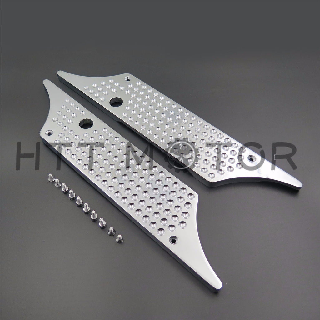 Chrome Billet Hard Saddlebag Latch Cover Face For Harley Touring Models 93 04 13