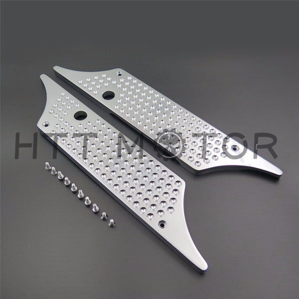 Chrome Billet Hard Saddlebag Latch Cover Face For Harley Touring Models 93 04 13