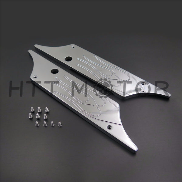 Chrome Billet Saddlebag Latch Cover For All Harley Touring Hard Bags 1993-2013