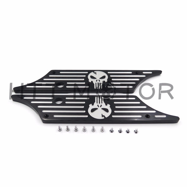 Billet Hard Black Saddlebag Bags Latch Cover Face For Harley Touring 1993-2013