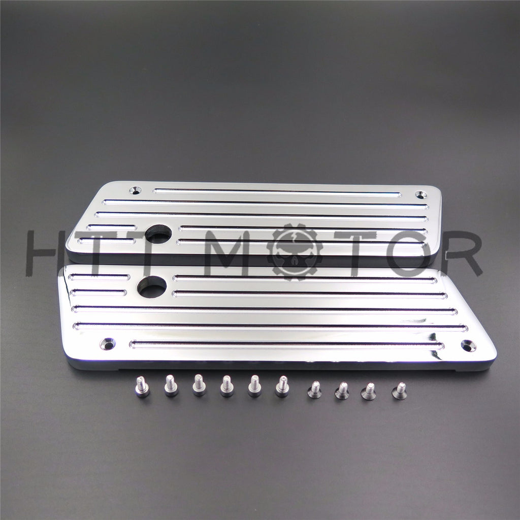 Metal Chrome Saddlebag Latch Covers For Harley-Davidson TOUR HD Glide Saddle Bag
