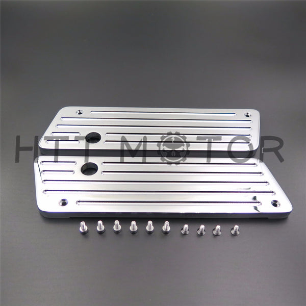 Metal Chrome Saddlebag Latch Covers For Harley-Davidson TOUR HD Glide Saddle Bag