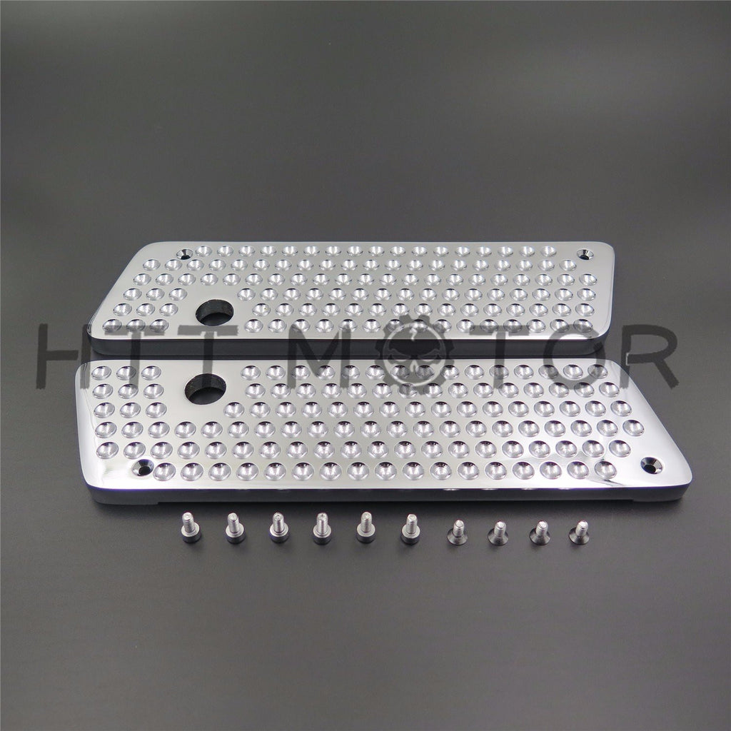 CNC Triple Plated Chrome Saddlebag Latch Cover for Harley Touring 1993-2013
