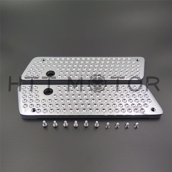 CNC Triple Plated Chrome Saddlebag Latch Cover for Harley Touring 1993-2013