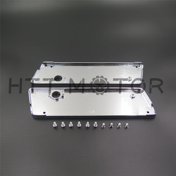 Pair of Saddlebag Aluminum Latch Covers for Harley 1993-2013 FLHT FLHR Hard Bag