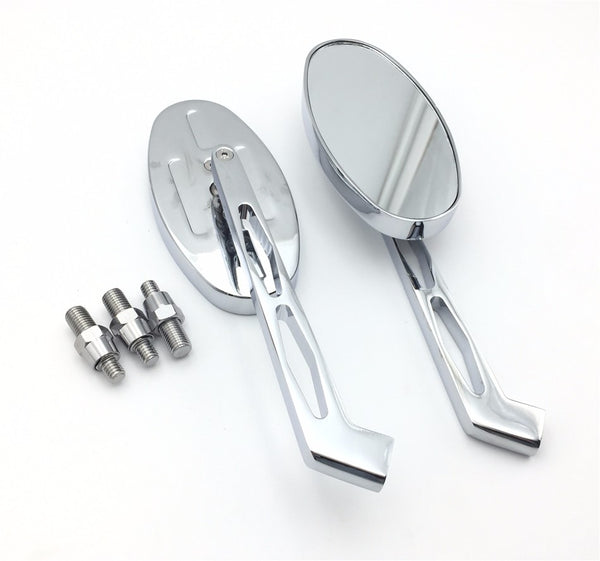 HTT Motorcycle Chrome Running Light Mirror for Kawasaki Ninja All year model OVAL Shape Suzuki GSXR600 750 1000 1100 Hayabusa