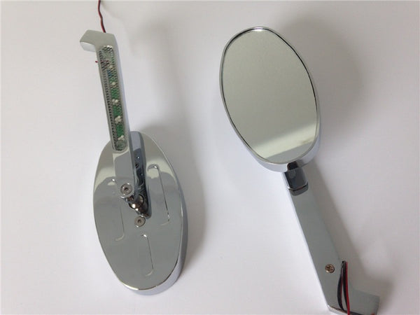 LED turn signals Running Mirror fit Suzuki GSXR600 750 1000 1100 Hayabusa OVAL - HTT Motor