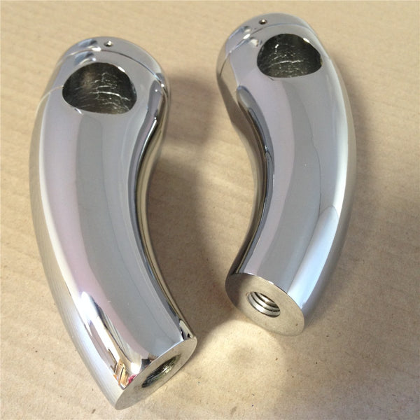 HTT Motorcycle Custom Chrome 1" Handlebar 3.5" Risers Handlebar Risers For Harley Davidson Softail Heritage Classic Cruisers Choppers Metrics Victory