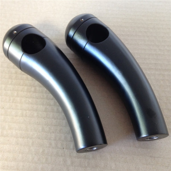 HTT Motorcycle Custom Black 1" Handlebar 4.5" Risers Handlebar Risers  Universal See Fitments Details