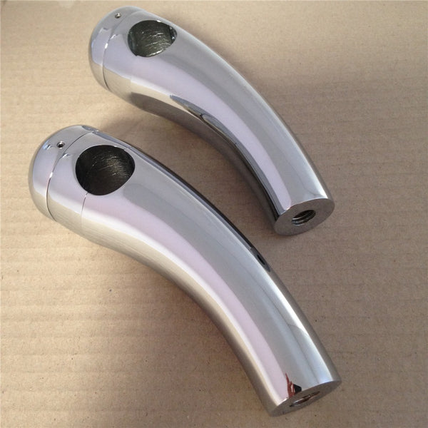 HTT Motorcycle Custom Chrome 1" Handlebar 4.5" Risers Handlebar Risers  Universal See Fitments Details
