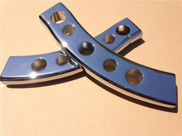 New 1 Inch Drop Handlebar Risers For 2006-2009 Suzuki Boulevard M109R Chrome