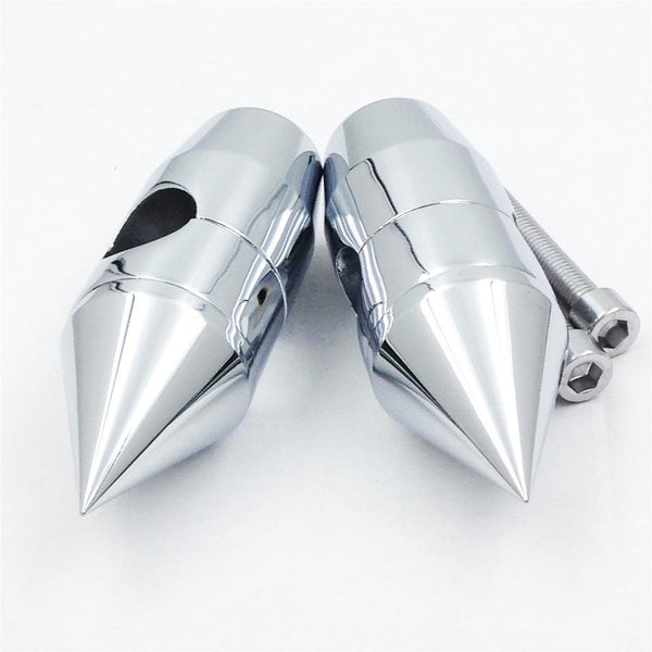 1'' inch Spike Risers for Yamaha V-Star 650 Classic Custom Silverado Road Star  CHROMED