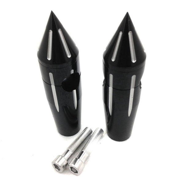 1'' SPIKE CUSTOM 4" RISE BILLET HANDLEBAR RISERS FIT FOR HARLEY-DAVIDSON CHOPPER BLACK