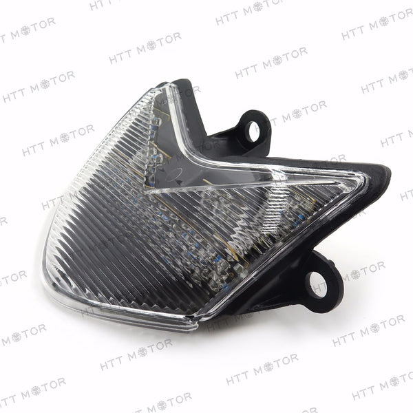 HTTMT- Custom Clear Lens Led Tail Light Brake Light w/ Integrated Turn Signals Indicators For 2004 2005 Kawasaki Zx1000 Ninja Zx10R