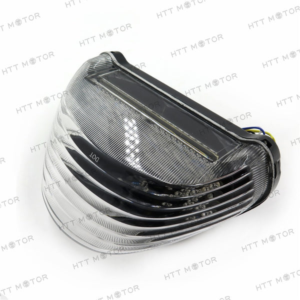 HTTMT- Tail Brake Light Turn Signals For 2000 2001 2002 2003 2004 2005 Kawasaki Ninja ZX-12R ZX1200 Smoke Clear