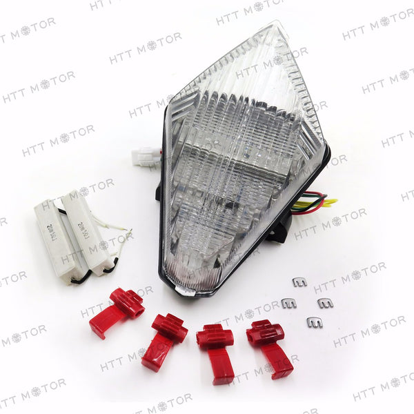 HTTMT- New Tail Brake Light Turn Signals For Yamaha Yzf R1 Yzfr1 2007 2008 Clear