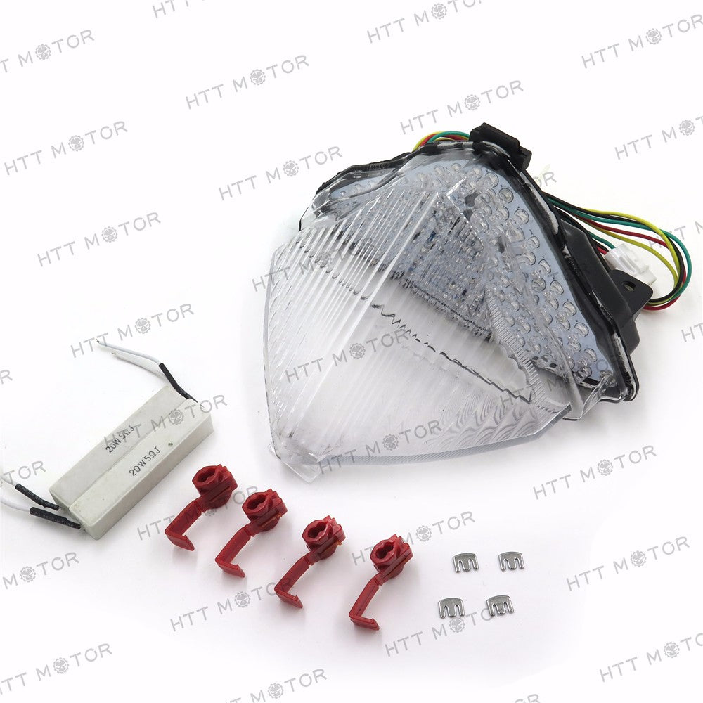 HTTMT- New Tail Brake Light Turn Signals For Yamaha Yzf R1 2004 2005 2006 Clear
