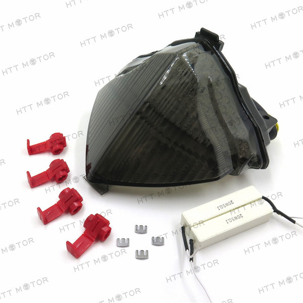 HTTMT- New Tail Brake Light Turn Signals For Yamaha Yzf R1 2004 2005 2006 Smoke