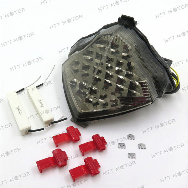 HTTMT- Led Tail Brake Light Turn Signals For Yamaha Yzf R1 Yzfr1 Yzf-R1 2004-2006 Smoke