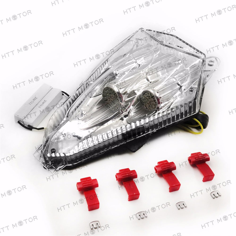 HTTMT- Led Tail Light For 2006 2007 2008 2009 2010 2011 2012 2013 Yamaha Yzf R6 Yzf-R6 Clear