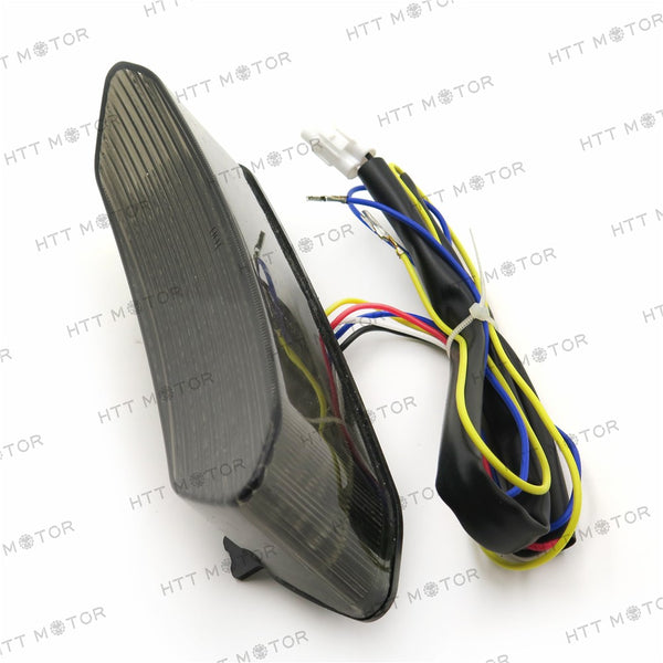 HTTMT- Led Tail Light Brake Light with Integrated Turn Signals Indicators For 2002 2003 Yamaha Yzf R1 Yzf-R1 Yzfr1 Smoke