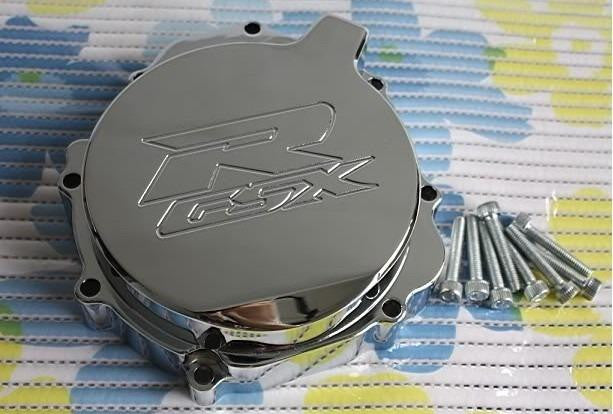 Left Side Stator Cover For Suzuki GSXR1000 2005-2008 - Includes Gasket, Black Aluminum