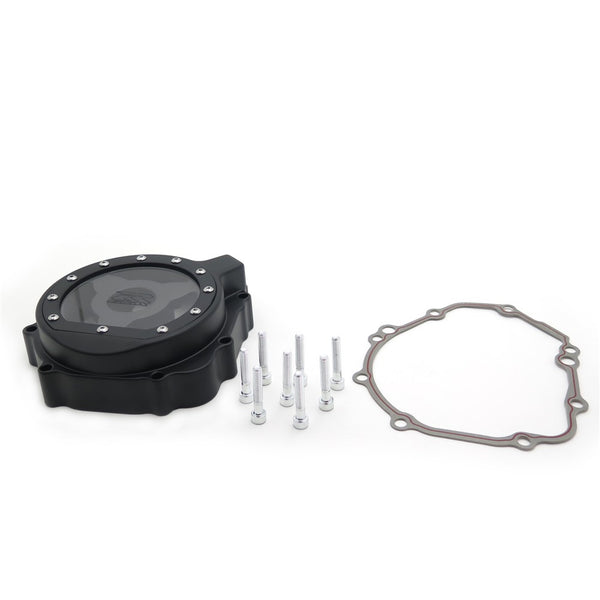 HTT- Engine Stator cover see through FOR Suzuki 2005-2008 GSXR1000 Black left
