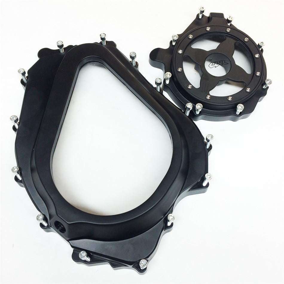 Glass See through Engine Clutch Stator Covers for 04 05 06 07 Honda CBR 1000RR