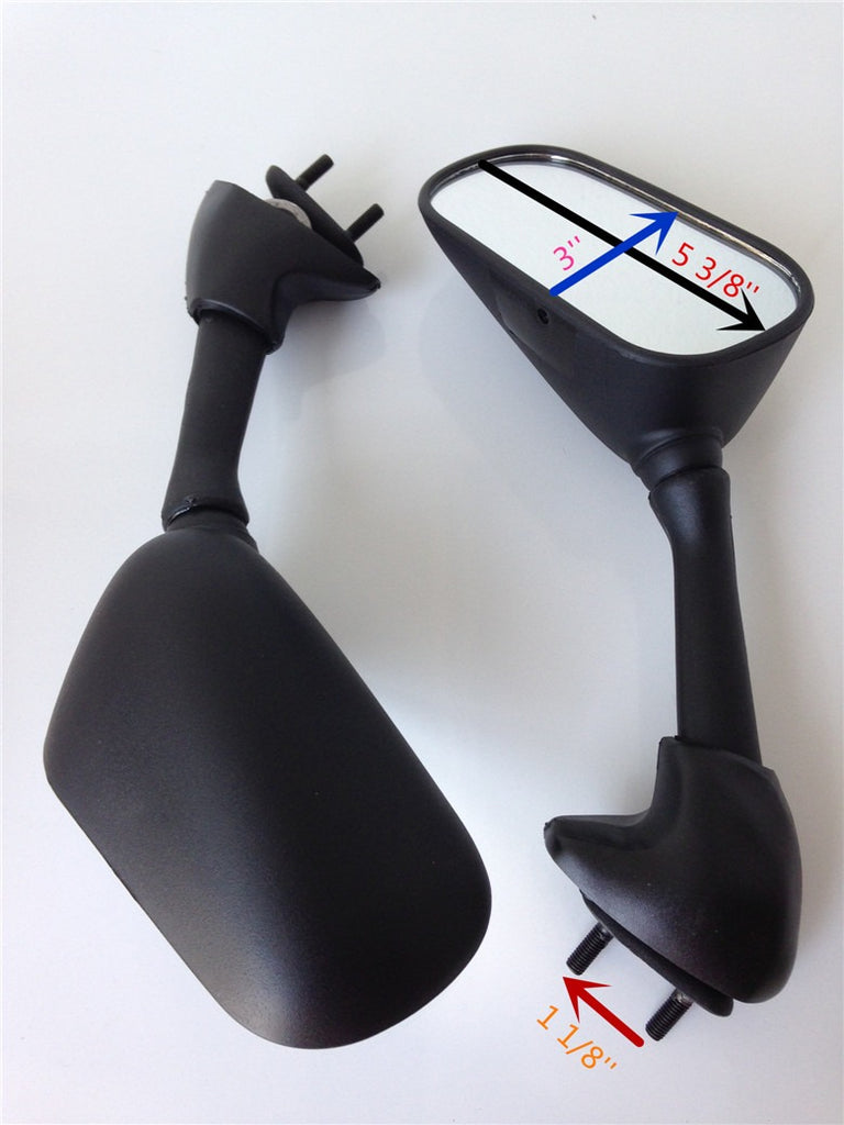 Snowmobile Mirror HTTMT MT222 013 BK R6 Motor Mirror Block Off Base ...