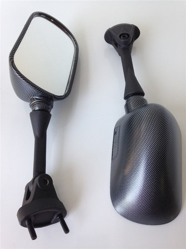 HTT Motorcycle Carbon Fiber OEN Aftermarket Side Racing Mirrors For Kawasaki Ninja 2005-2008 ZX-6R 636 ZX6RR /2004-2008 Kawasaki ZX-10R